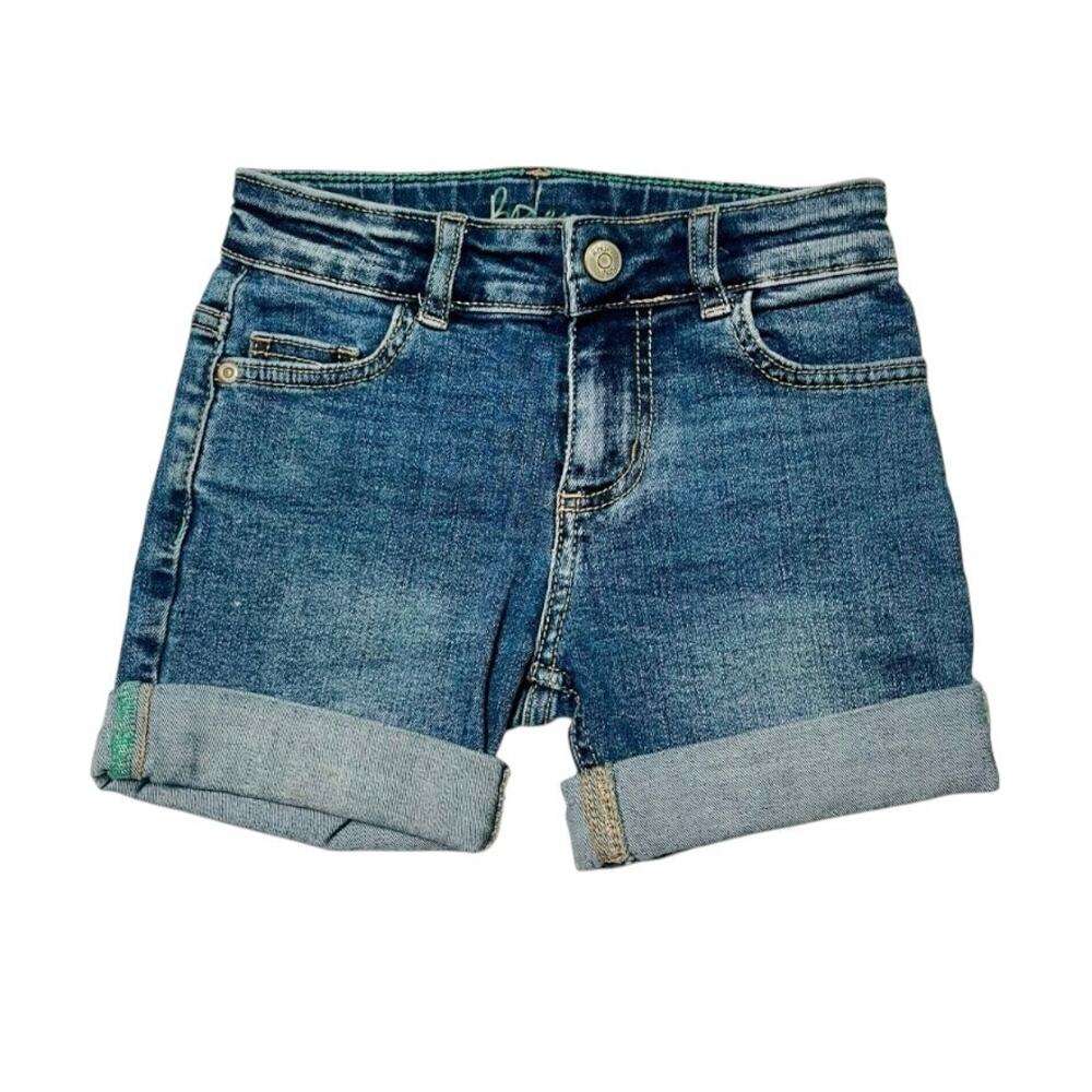 Mini Boden Cuffed Denim Jean Shorts Size 6